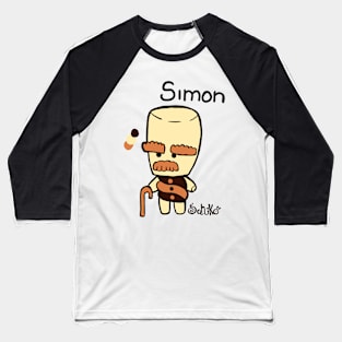 Simon - Cute Character Baseball T-Shirt